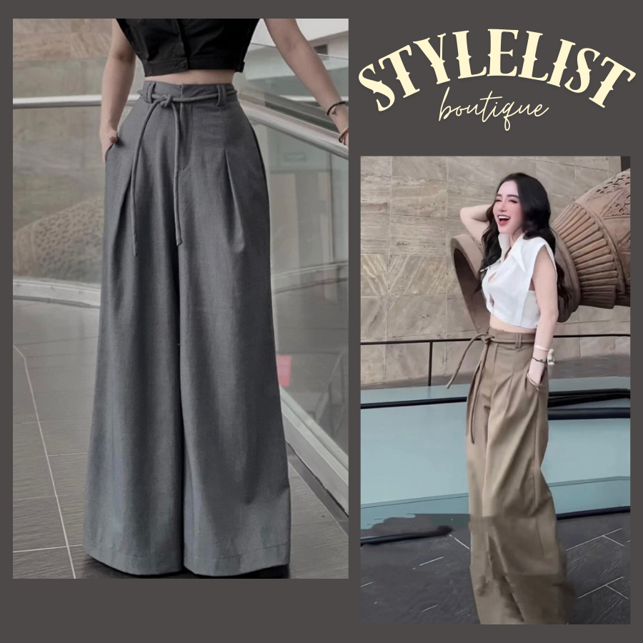 Wideleg pants with high waistband, highquality Japanese golt, code 01