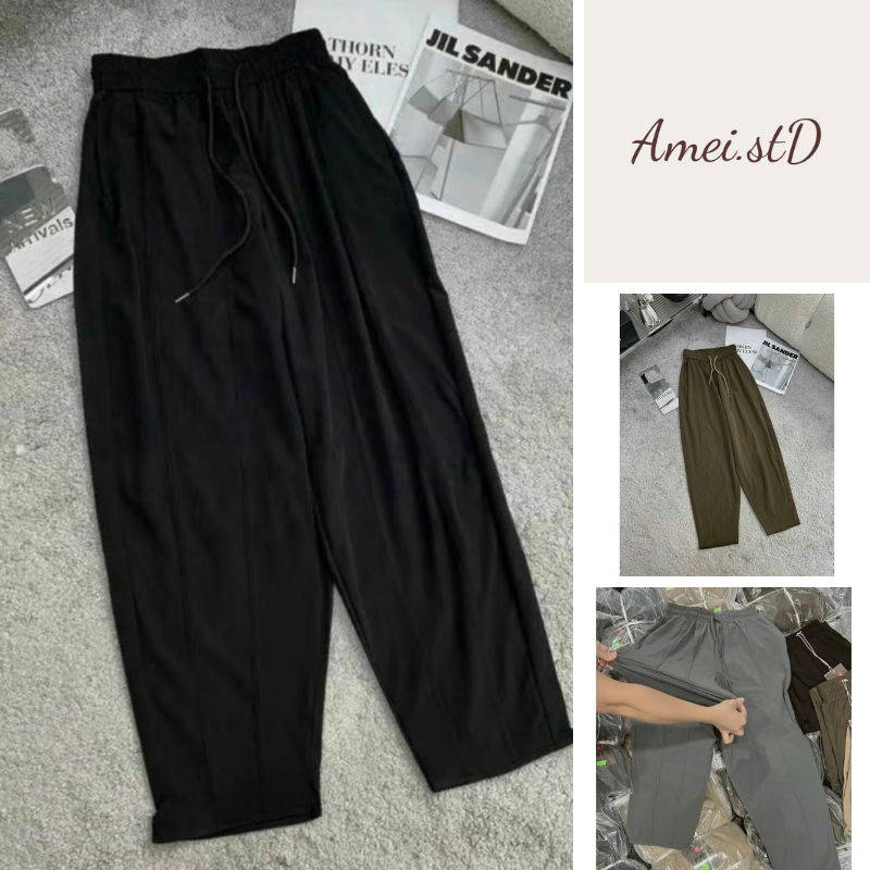 Umgee Elastic Waist Baggy Fit Pants with Pockets main image 0