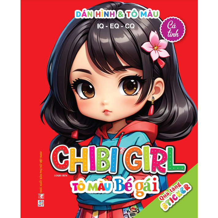 Sticker Book & Coloring - Chibi Girl Coloring for Girls - Personality ...