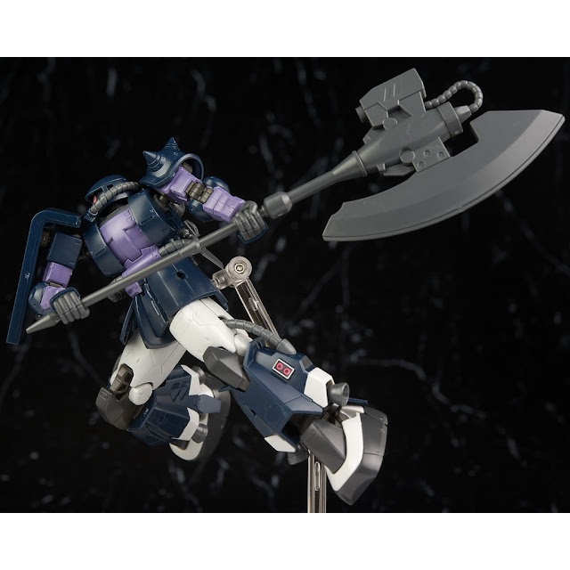 Am HG GTO 005 Zaku II Ortega Black TriStars Fighter With Base The
