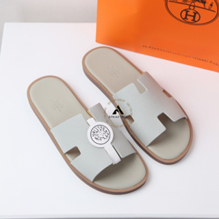 Hm Horizontal Strap Slippers With Hm Letter Pattern High Quality Anti ...