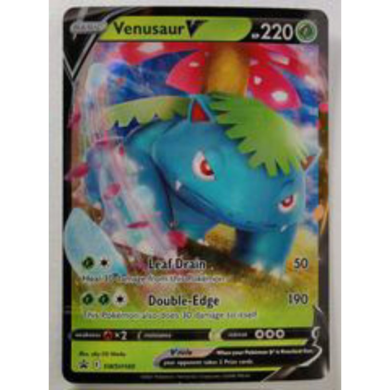 pokemon venusaur v card Venusaur VMAX SWSH102 Black Star Promo Holo Rare Pokemon Card Near Min