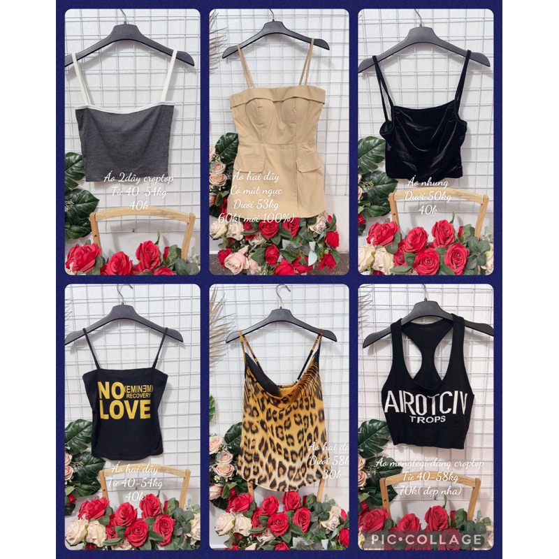 Two-strap and tank tops (many models - constantly updated) | Shopee ...