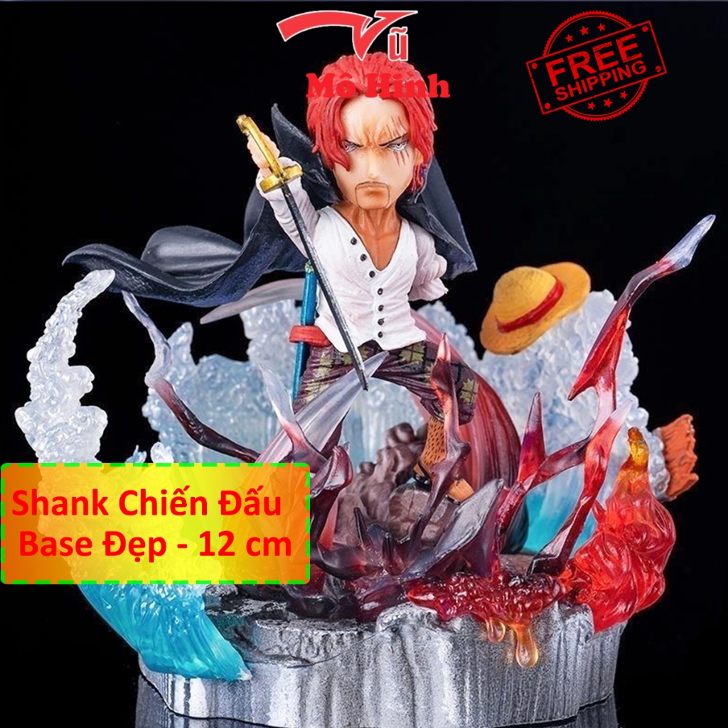 One Piece Model Four King Shank Fighting Model 12cm High, figure ...