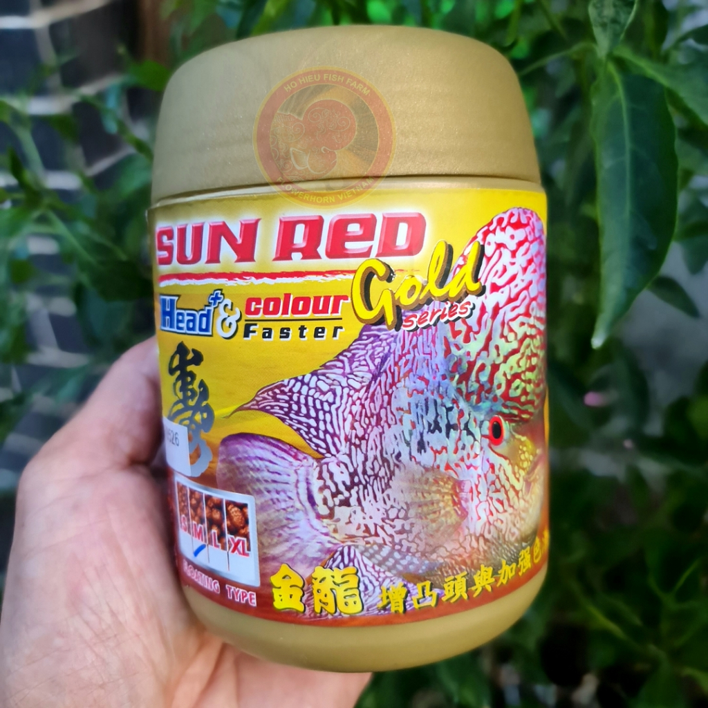 SUN RED GOLD Arhat Fish Food, Premium Bran Pellets for La Han. SUN RED ...