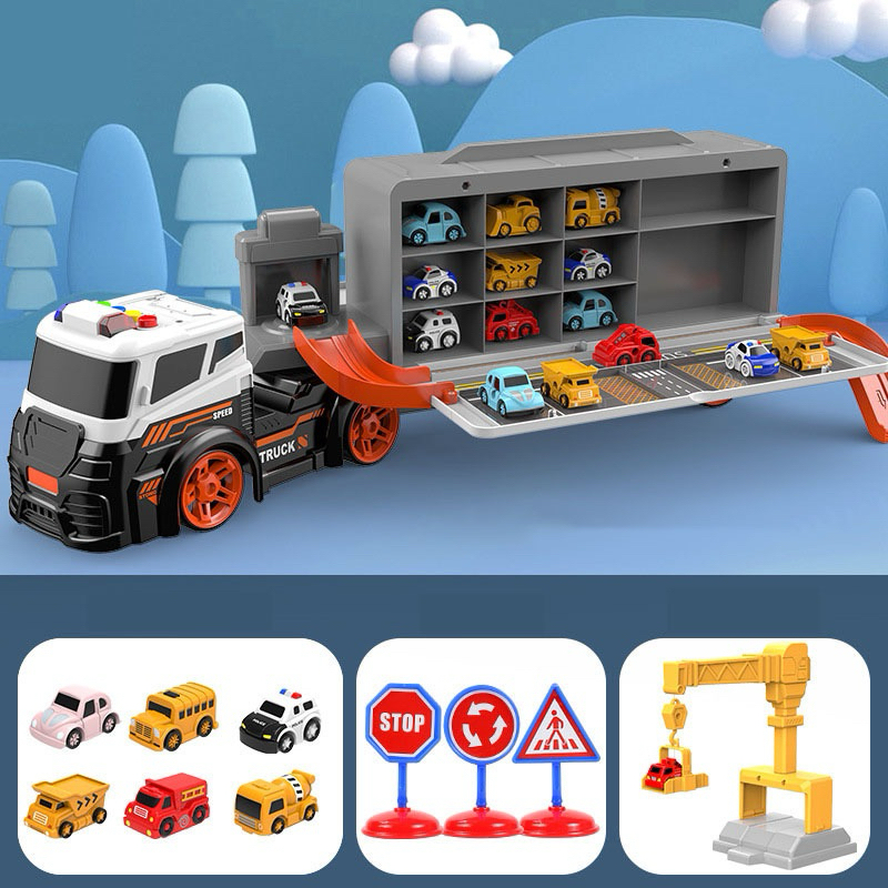 Container truck toy set transforms into a racetrack | Shopee Philippines