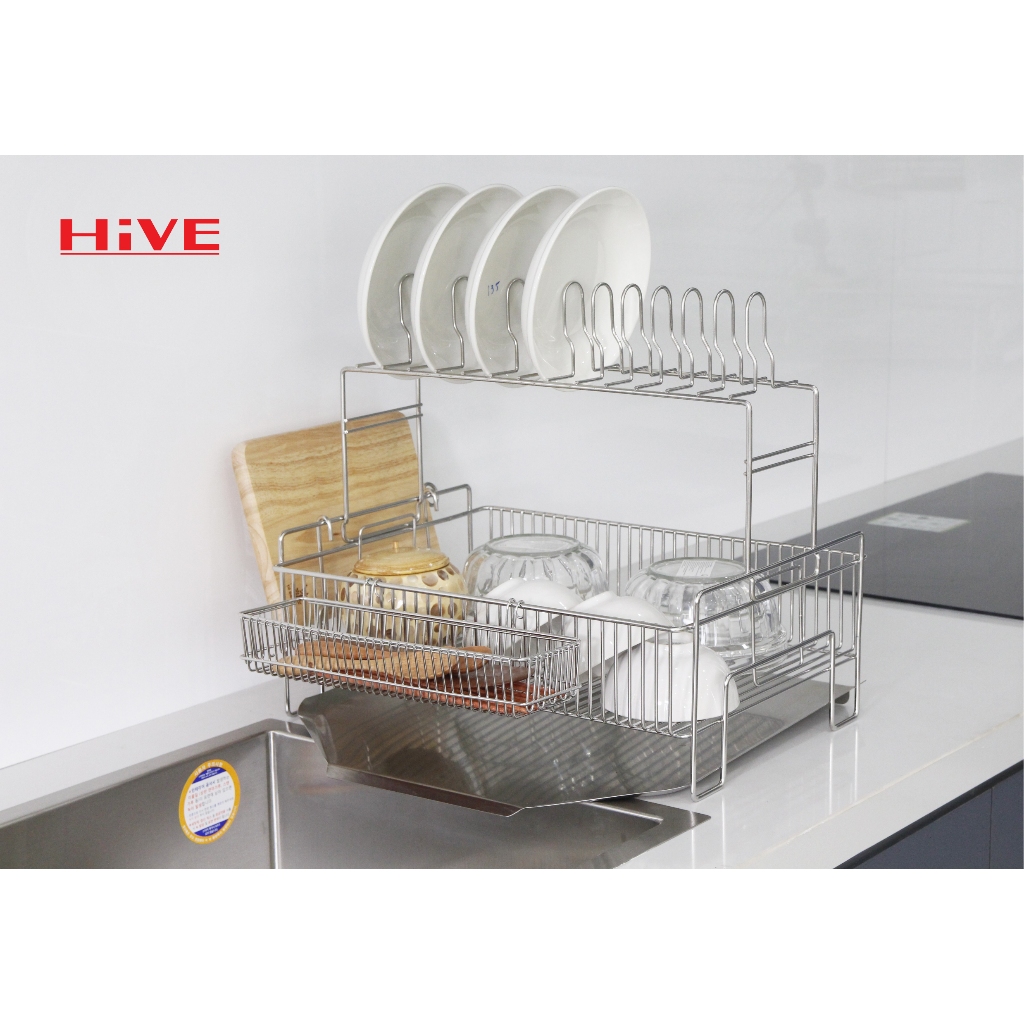 Hive SB 1Tier Korean High Quality Stainless Steel Dish Rack Shopee