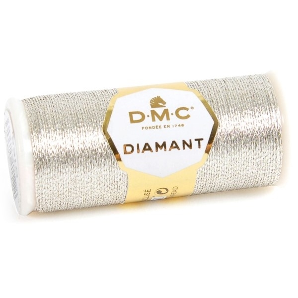 DMC DIAMANT METALLIC EMBROIDERY THREAD 380 purl EMBROIDERY THREAD roll ...