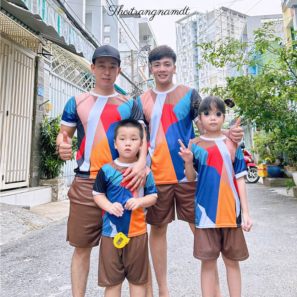 Sports Set Wearing Group Home Outing Style Color Scheme Cold Elastic 3D ...
