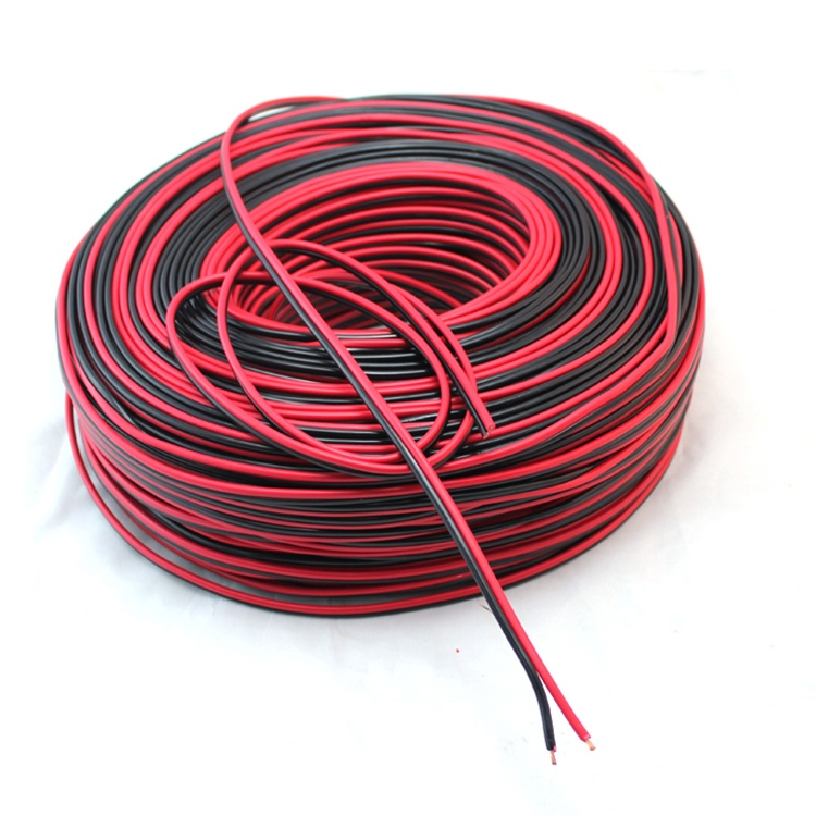 Combo of 10m of red and black 0.3 double wire to connect interior and
