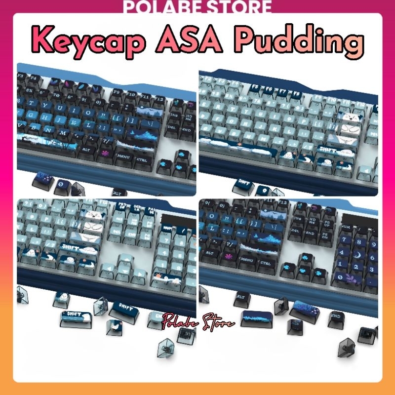 Keycap ASA Pudding profile mechanical keyboard Polabe Store Keycap ...