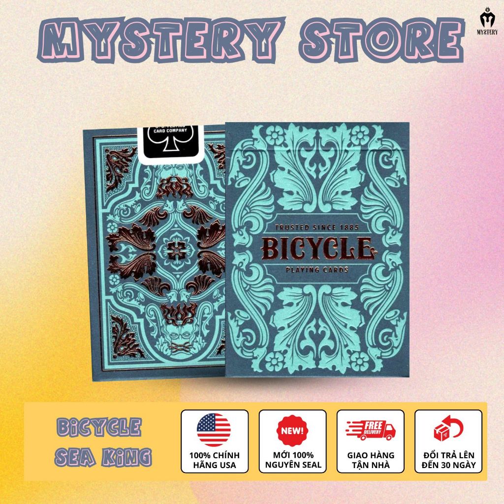 Western card deck, USA magic Cards: Bicycle 2021 SEA KING Playing Cards ...