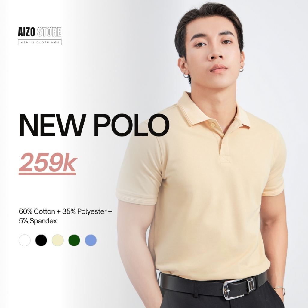 Aizo Basic Men's Polo Shirt High Quality CVC Fabric | Shopee Philippines