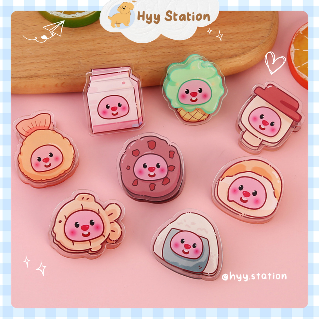 Super Cute Acrylic Bear Loopy Paper Clip | Shopee Philippines