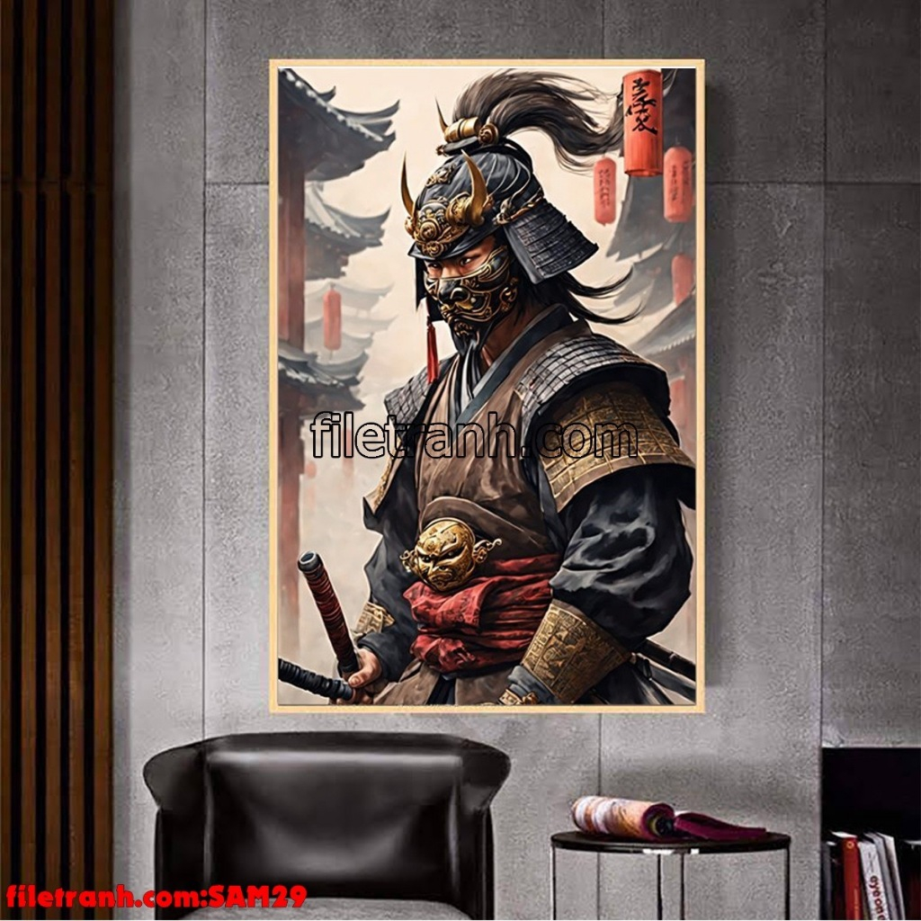 Japanese Samurai Wall Painting/Mirror Painting - The Perfect ...