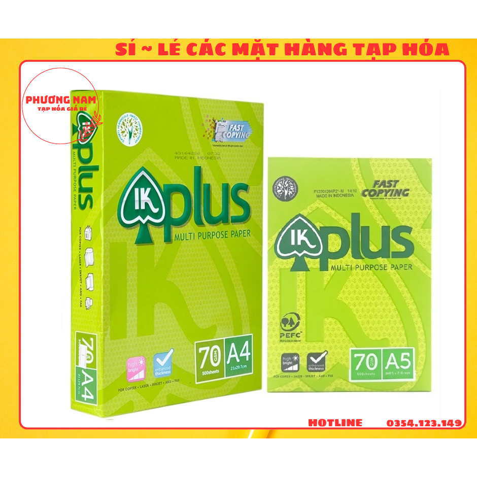 Printing Paper, photo Paper IK Plus Dl 70g / m2 Made Indonesia. There
