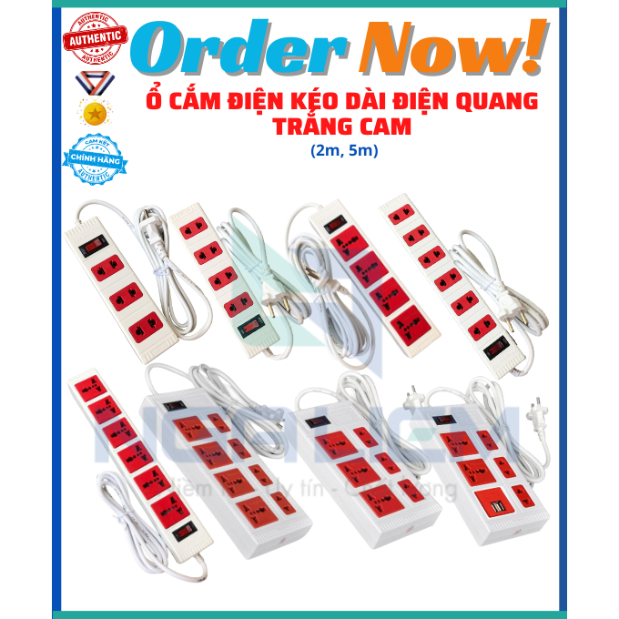 Photoelectric Extension Power Socket, 3 Holes 4 Holes 5 Holes 6 Holes