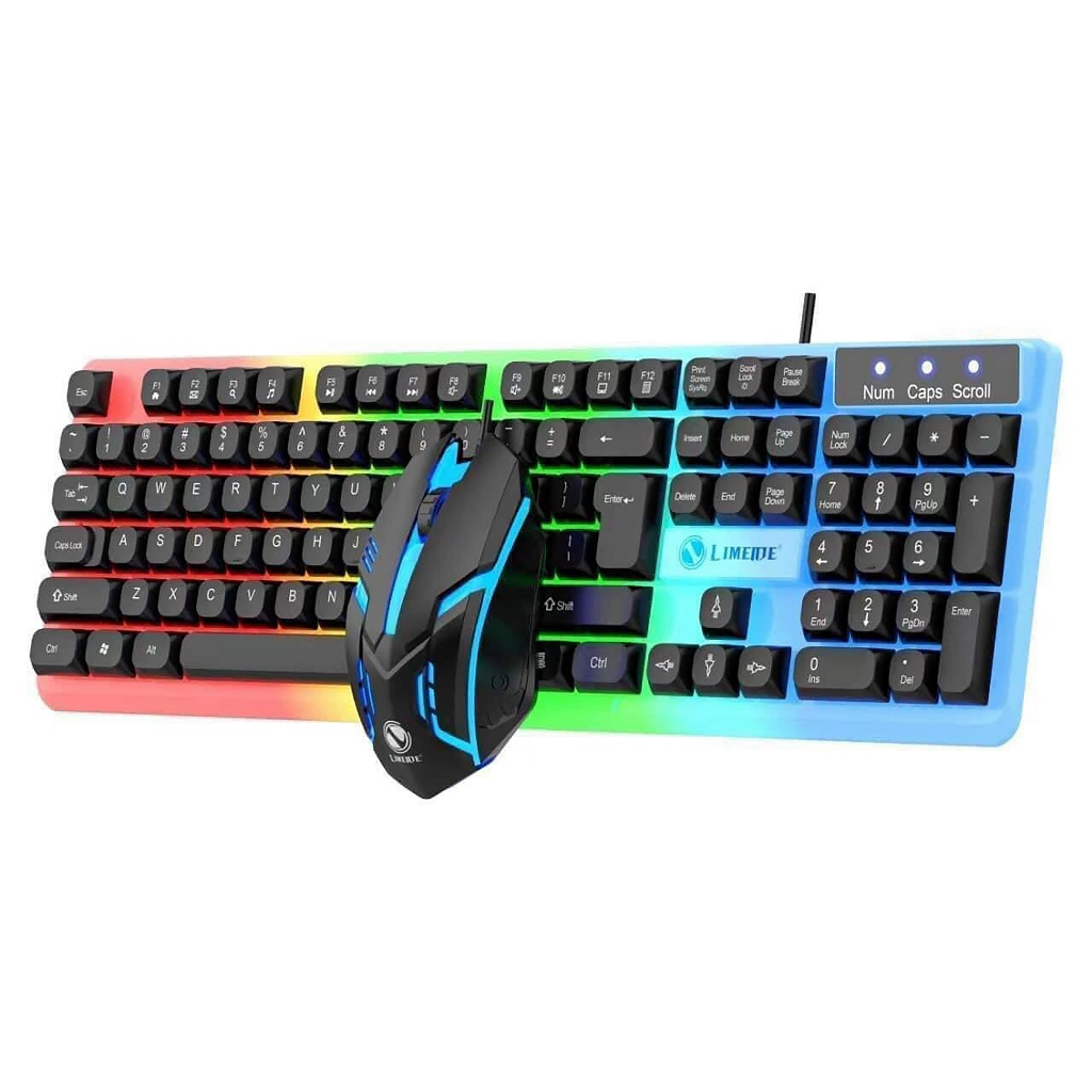 GIVE Mouse PAD GTX 350 Gaming Wired Keyboard Mouse Combo Full Size High Quality Imitation Mechanical RGB Led 7 Beautiful Luminous Colors DH Shopee Philippines