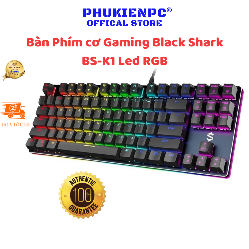 Black Shark BS-K1 Genuine Gaming Rice Keyboard RGB Blue Switch Color ...