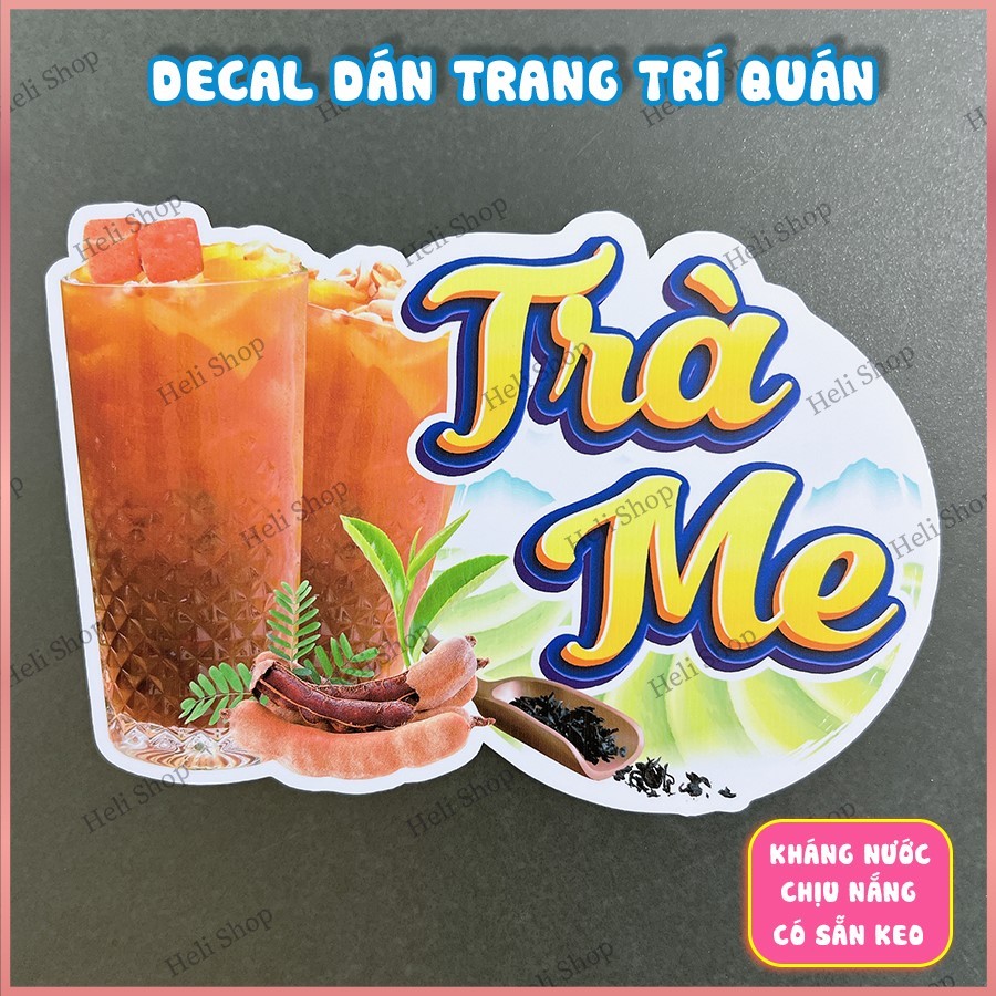 Tamarind Tea Decal Decorating Milk Tea Shops, Coffee Shops, Restaurants ...