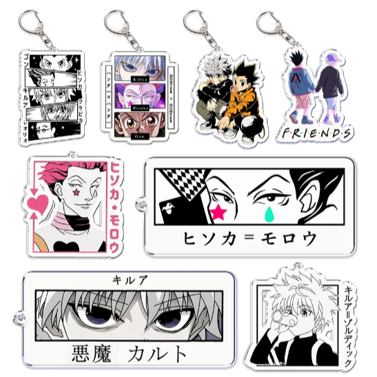Keychain, Standee Anime Hunter x Hunter Hisoka Kurapika Killua Zoldyck ...