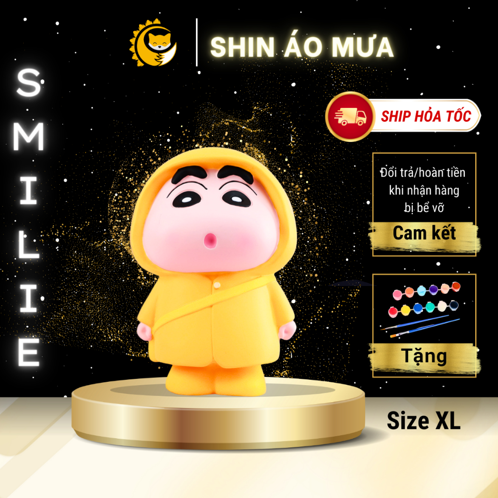 Shin Plaster Coloring Statue Wearing Small Raincoat (With A Brush And ...