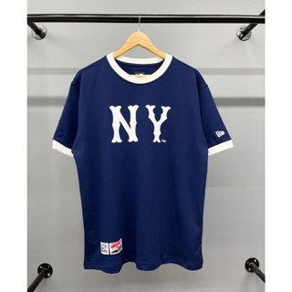 NEW ERA [Genuine Check Cover] NEW Er Genuine NY NAVY T-Shirt White ...