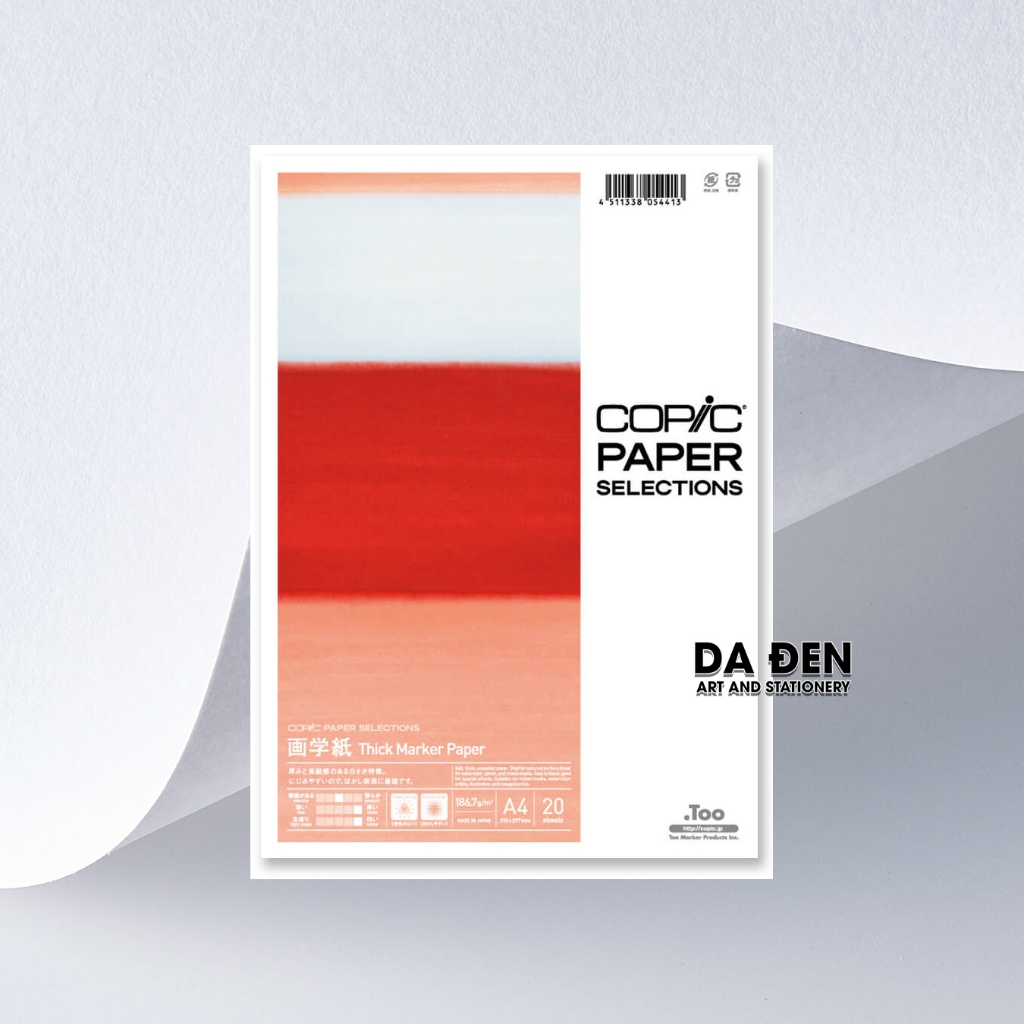 [Black Skin] Copic Marker Paper 186.7gsm A4 20 Sheets Thick Marker ...