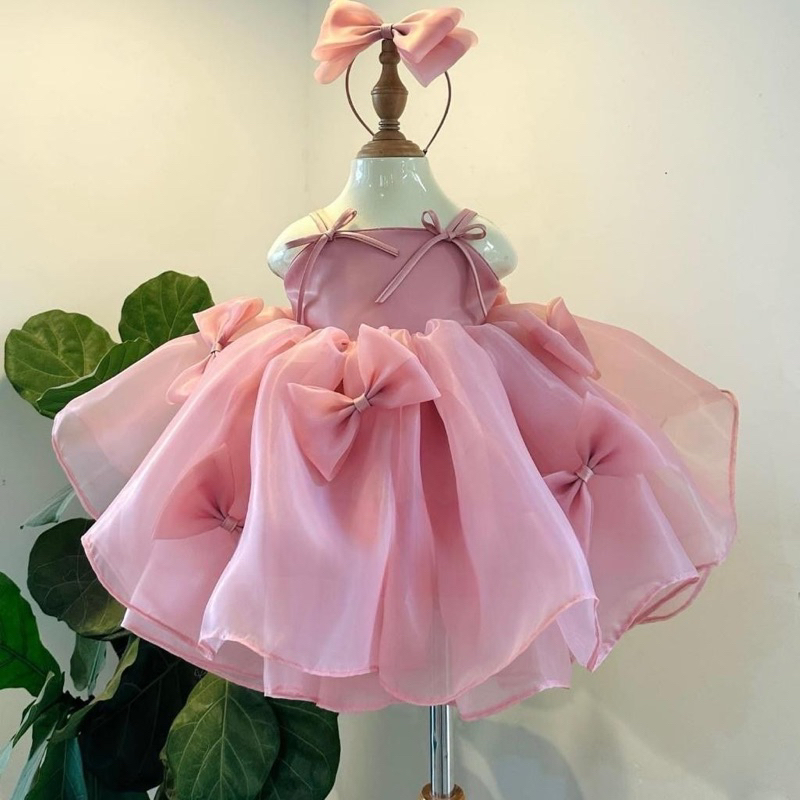 Cute Baby Bow Princess Dress