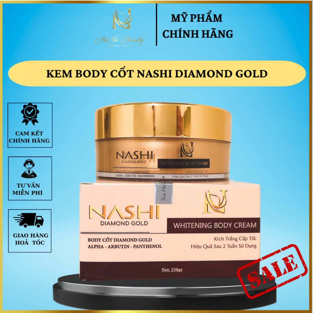 Diamond NASHI BODY CREAM BODY SKIN WHITENING CREAM Turns on tone
