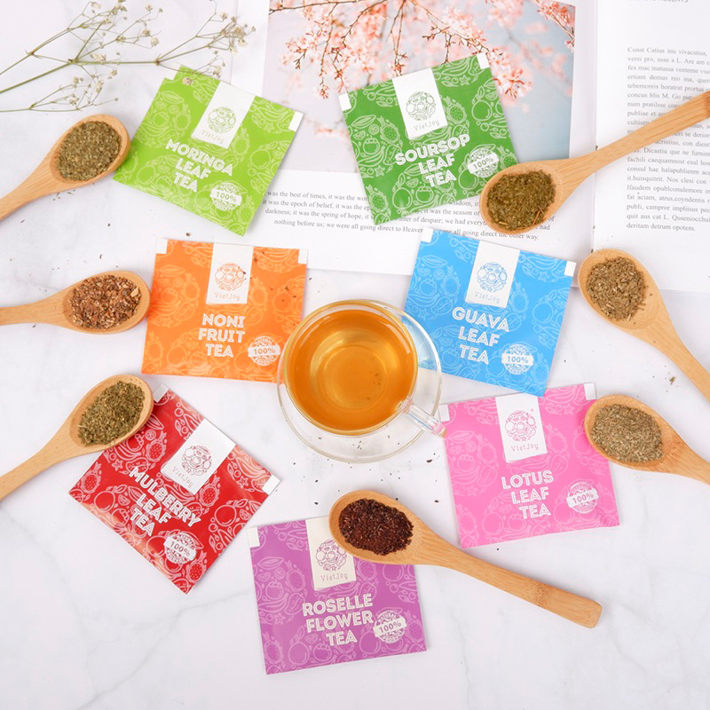 Vietjoy FRUIT LEAF TEA 7 Types Of FRUIT TEA LEAF TEA 2G / Pack - Pure ...
