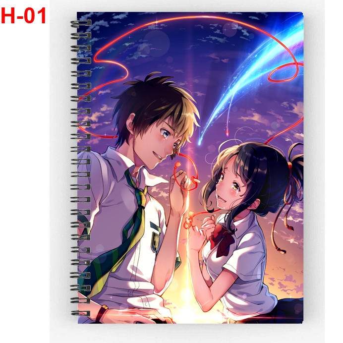 XO Your name spring notebook (200 pages, A6 size, 2 different sides ...
