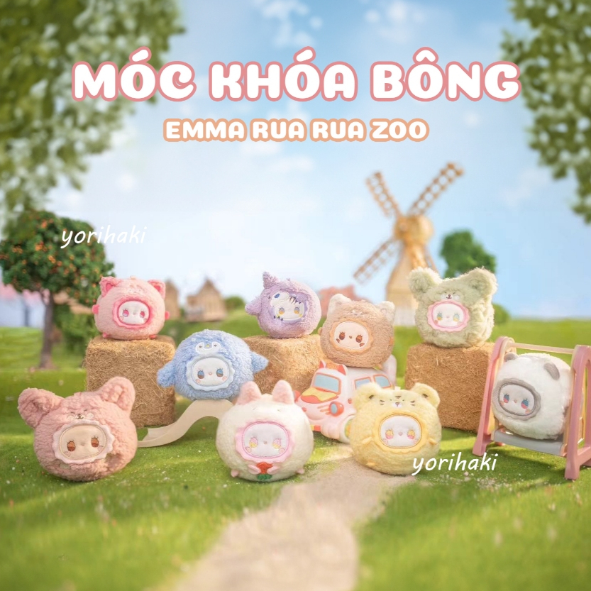 Available | Blindbox Genuine adorable Emma Rua Rua Zoo plush keychain ...