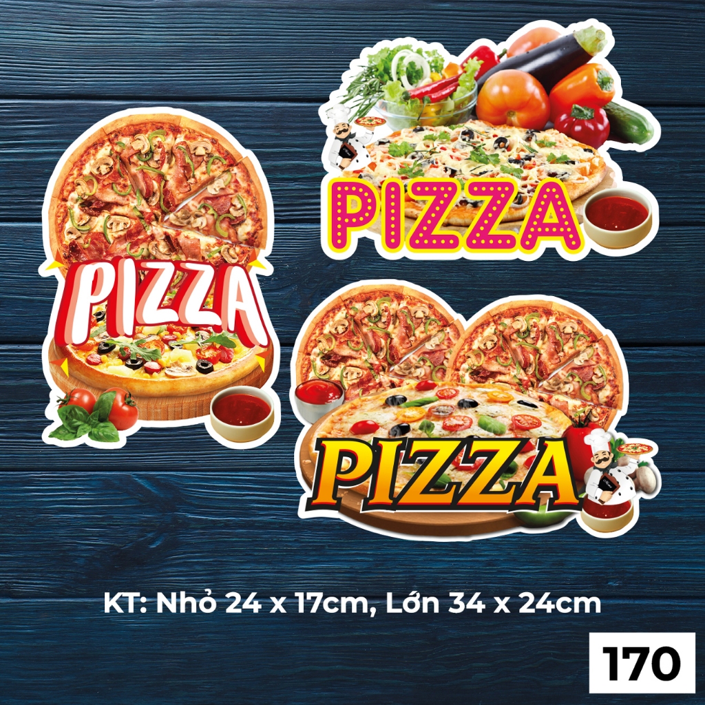 PIZZA decal sticker to decorate beverage carts, juice carts, and snack ...