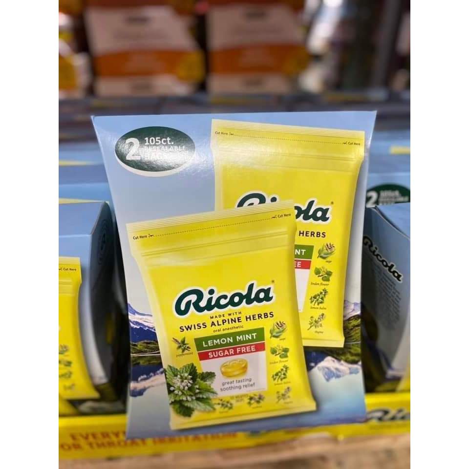 American natural herbal Ricola cough candy Box of 2 packs (105 tablets ...