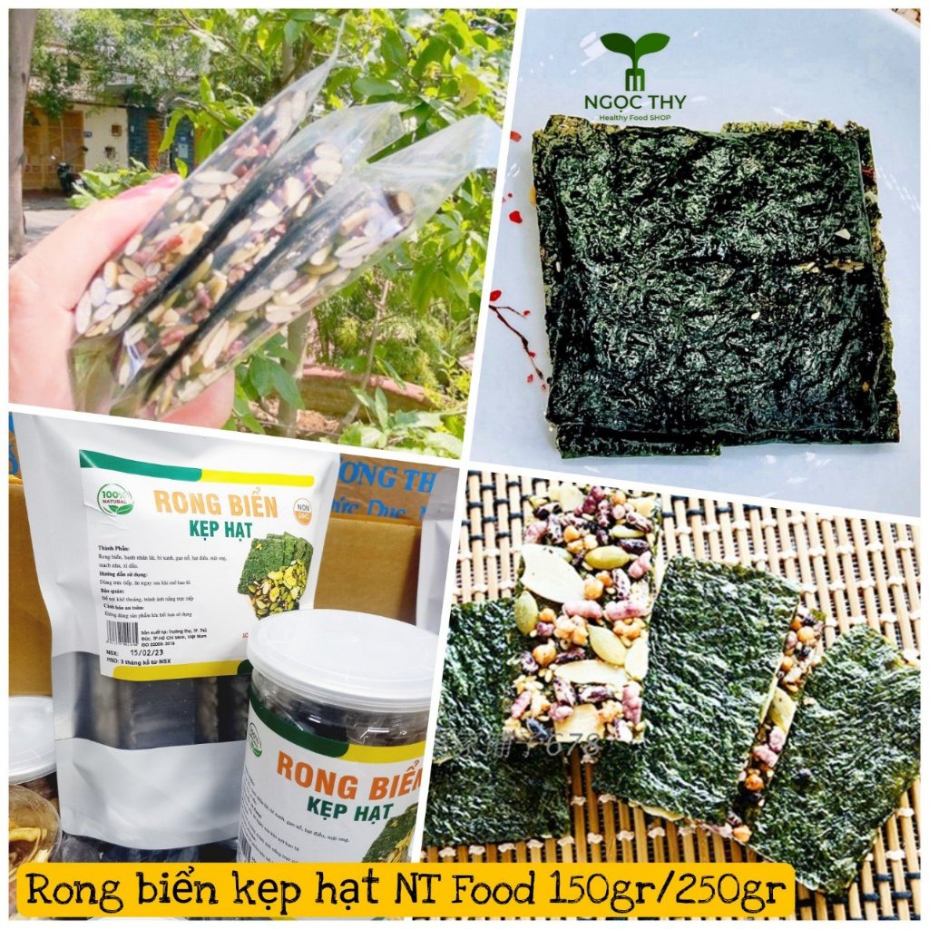 Eatclean healthy NT Food brown rice grain seaweed bar 150gr-250gr ...