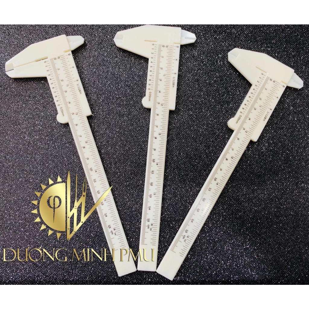 F-shaped plastic eyebrow ruler Speculum ruler | Shopee Philippines