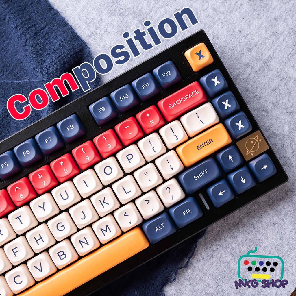 Keycap Composition | Moa profile | Pbt dyesub | 126 beautiful cheap ...