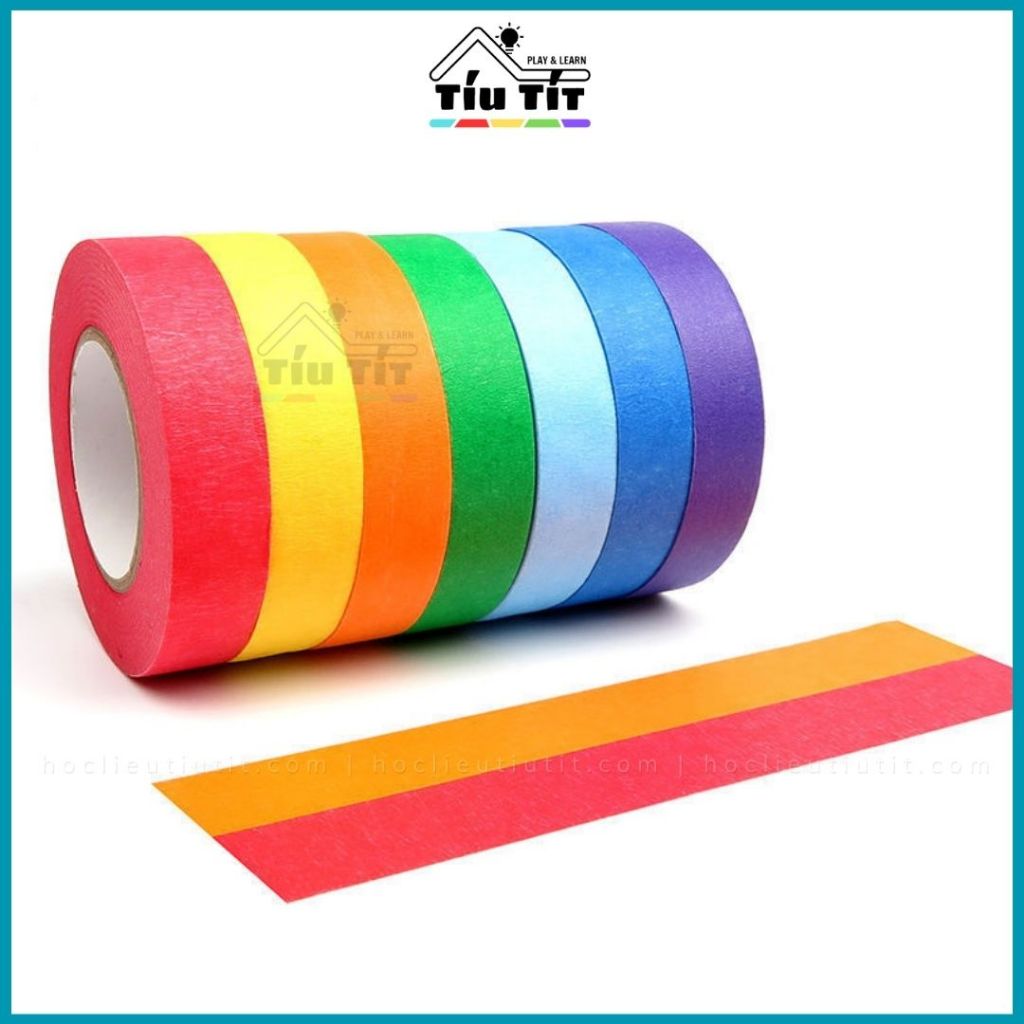 Rainbow TAPE - Set Of 7 Rolls Of RAINBOW Teacher TAPE To Play And Learn ...