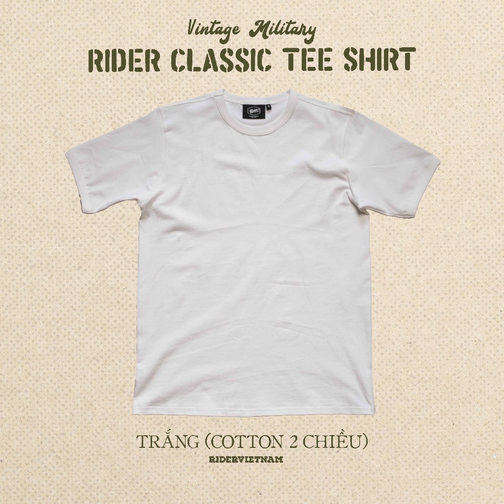 Rider Classic Tee - WHITE - Rider VietNam | Shopee Philippines