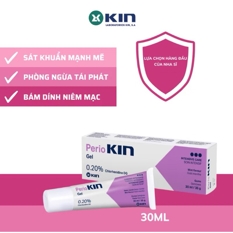 Perio Kin Antiseptic Gel Reduces Gingivitis, Mouth Heat, Periodontal ...
