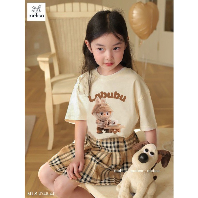 Hot hit Labubu dress Set, cotton t-shirt with skirt and luxury pants ...