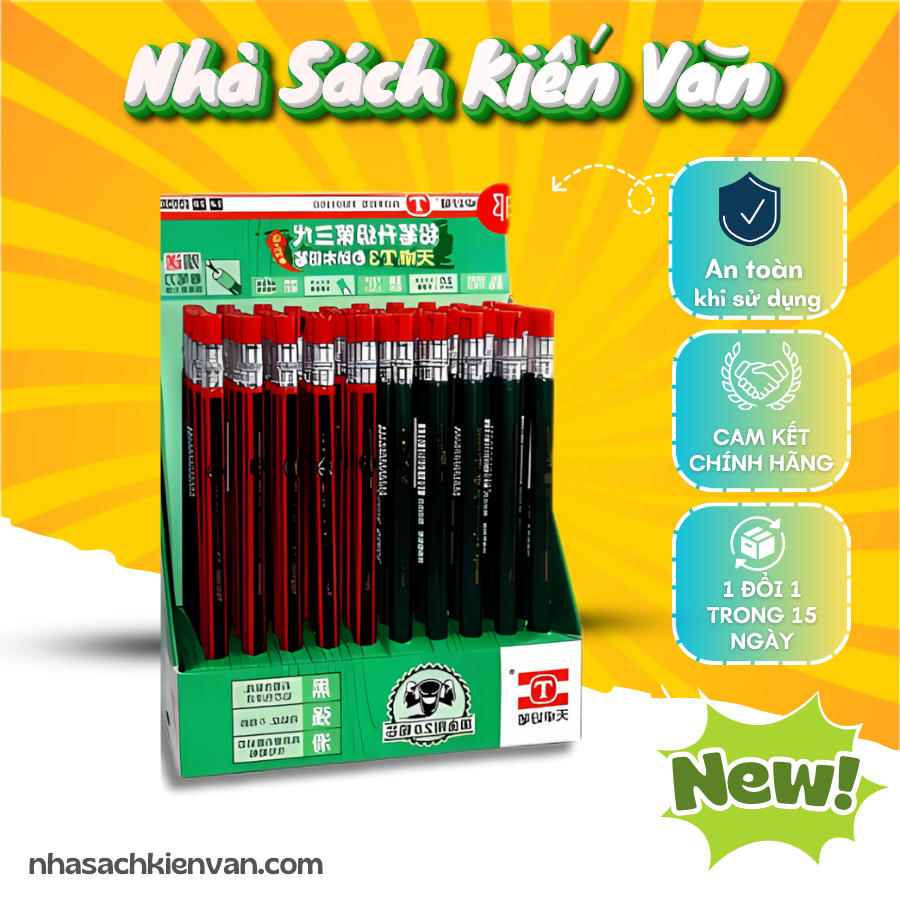 Sisin DF0069 Pressed Pencil 2B Nib 2.0mm Large Lead (Random Color