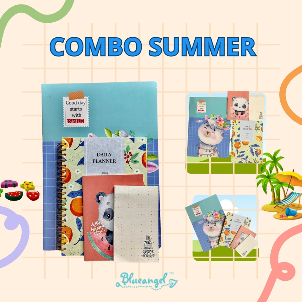 Summer Combo - Horizontal Line 80 Pages - Spring Book - Pin Notebook ...
