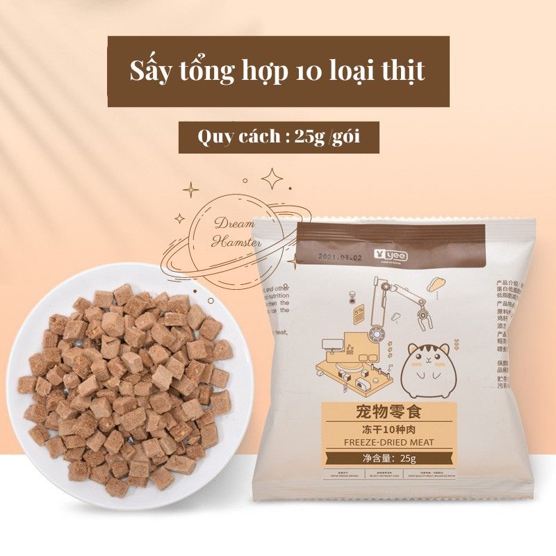 Yee synthetic dried food (10 types of meat & 10 types of vegetables ...