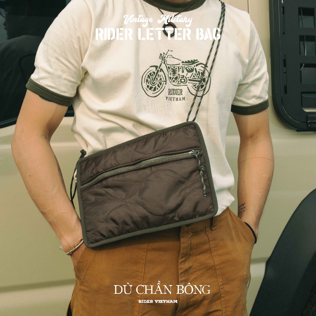 Rider Letter Bag unisex quilted crossbody Bag for men and women ...