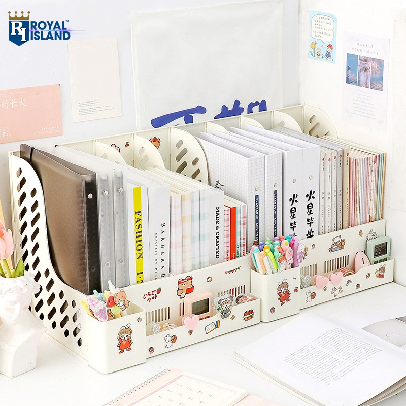 A4 Book, File, Paper Rack with 4 Lovely Shelves - ABS Plastic Office ...