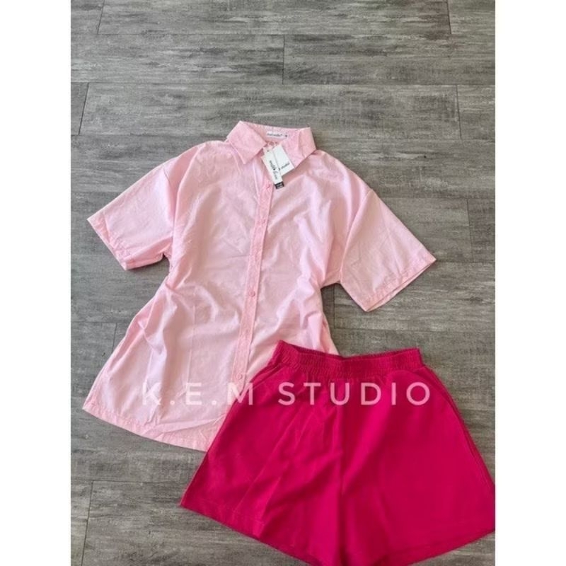 Button-Down Shirt and Shorts Set main image 0