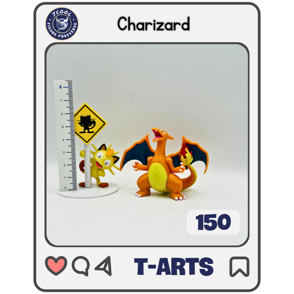 Charizard - Gen 1 Kanto Region - Genuine Pokemon Model T-ARTS Brand 4 ...