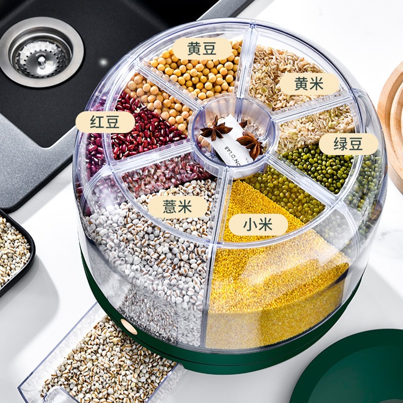 6-compartment cereal box, Insect-proof rice box, Mouse-proof rice jar ...